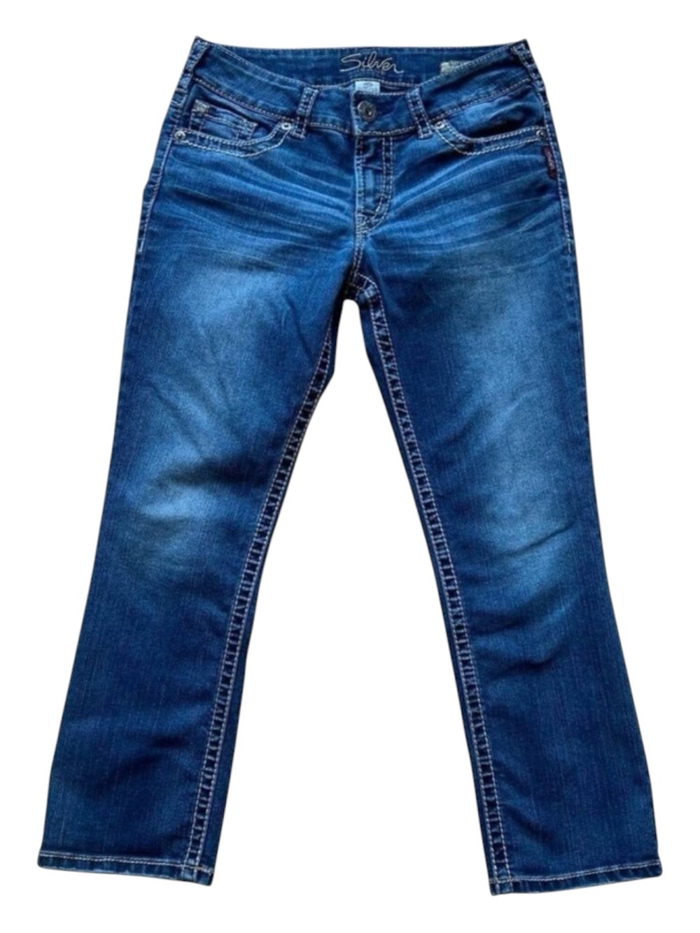 Western Silver Suki capri jeansMid rise straightComfortable and stretchy blue 29